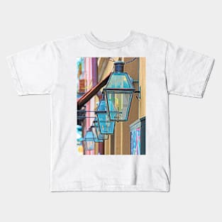 New Orleans Lanterns French Quarter - Colorful Kids T-Shirt